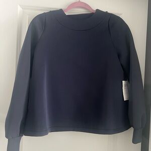 Chic Navy Blue Sweatshirt
